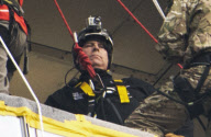 Prince Andrew abseils down the Shard building in aid of the Outward Bound Trust and the Royal Marines Charitable Trust Fund, London, Britan - 03 Sep 2012