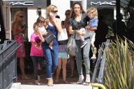 Brooke Mueller and Denise Richards : Lunch and Toy Shopping With the Kids