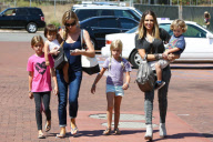 Brooke Mueller and Denise Richards : Lunch and Toy Shopping With the Kids