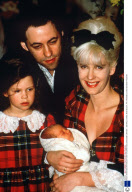 PAULA YATES AND BOB GELDOF AND CHILDREN INCLUDING BABY, BRITAIN - 1989