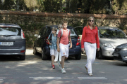 INFANTA CRISTINA AND SONS ARRIVE THE SCHOOL.
