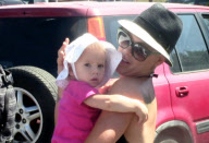 Pink and hubby Carey Hart celebrate Labor Day by taking adorable daughter Willow to the Malibu Chili Cook-Off, Carnival & Fair.