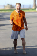 *EXCLUSIVE* Arnold Schwarzenegger starts his day with a Bike Ride