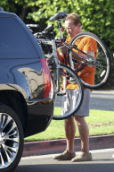 *EXCLUSIVE* Arnold Schwarzenegger starts his day with a Bike Ride