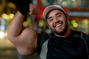 Moustafa Ismail mit Weltrekordmuskeln