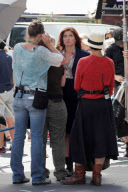 USA: "Smash" filming in Times Square