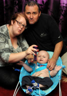 Clair und Kenneth Walker mit Sohn Brayden