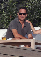 Semi-Exclusive... Tom Hanks Enjoys A Cool One