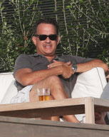 Semi-Exclusive... Tom Hanks Enjoys A Cool One