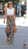 Jessica Hart Walking Her Dog In New York