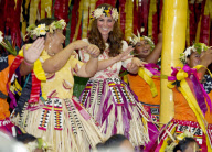 Prince William and Catherine Duchess of Cambridge on Diamond Jubilee Tour, Tuvalu - 18 Sep 2012
