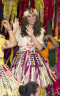 Prince William and Catherine Duchess of Cambridge on Diamond Jubilee Tour, Tuvalu - 18 Sep 2012