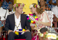 Prince William and Catherine Duchess of Cambridge on Diamond Jubilee Tour, Tuvalu - 18 Sep 2012