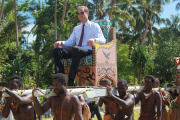Prince William and Catherine Duchess of Cambridge on Diamond Jubilee Tour, Solomon Islands - 18 Sep 2012
