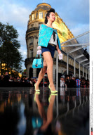PARIS : The world's biggest fashion show, by Paris Galeries Lafayette store.