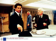 PIERCE BROSNAN AND DESMOND LLEWELLYN IN' GOLDENEYE'.