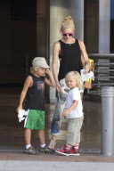 Gwen Stefani hangs with her boys at Universal Studios
