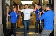 The new iPhone 5 from Apple went on sale today at London's Covent Garden store.