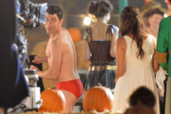 *EXCLUSIVE* Max Greenfield almost bares it all on the set of New Girl