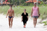 Kourtney Kardashian working up a sweat on the beach Part 2