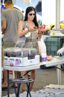 *EXCLUSIVE* Selma Blair has her hands full at the Farmers Market