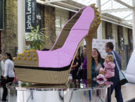 World's largest LEGO shoe unveiled at McArthurGlen's Swindon Designer Outlet, Wiltshire, Britain - 26 Sep 2012