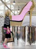 World's largest LEGO shoe unveiled at McArthurGlen's Swindon Designer Outlet, Wiltshire, Britain - 29 Sep 2012