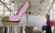 World's largest LEGO shoe unveiled at McArthurGlen's Swindon Designer Outlet, Wiltshire, Britain - 29 Sep 2012