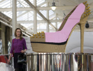 World's largest LEGO shoe unveiled at McArthurGlen's Swindon Designer Outlet, Wiltshire, Britain - 29 Sep 2012