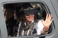 Johnny Depp makes a surprise visit to the Comanche Nation Fair in Lawton, OK
