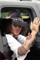 Johnny Depp makes a surprise visit to the Comanche Nation Fair in Lawton, OK