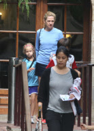 INFANTA CRISTINA AND SONS VISIT REAL CLUB TENIS IN BRACELONA