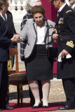 The Spanish Royal Family attend the imposition of collective Distinguished Cross San Fernando Al Banner Armored Cavalry Regiment ¿Alcántara¿ No. 10