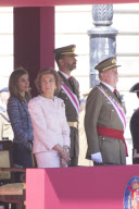 The Spanish Royal Family attend the imposition of collective Distinguished Cross San Fernando Al Banner Armored Cavalry Regiment ¿Alcántara¿ No. 10