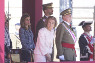 The Spanish Royal Family attend the imposition of collective Distinguished Cross San Fernando Al Banner Armored Cavalry Regiment ¿Alcántara¿ No. 10