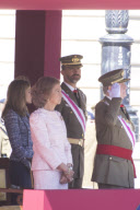 The Spanish Royal Family attend the imposition of collective Distinguished Cross San Fernando Al Banner Armored Cavalry Regiment ¿Alcántara¿ No. 10