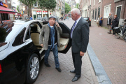 Paul Simon arrives at the Tuschinski Theater in Amsterdam to view 'Under African Skies'