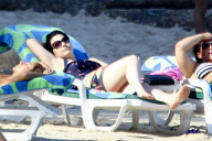 *EXCLUSIVE* Amy Lee and Evanescence relax by the beach in Rio