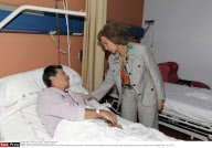MALAGA : Queen Sofia's visit after the floods