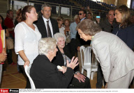MALAGA : Queen Sofia's visit after the floods