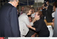 MALAGA : Queen Sofia's visit after the floods