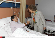 MALAGA : Queen Sofia's visit after the floods