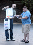 Exclusive... Chaz Bono Heads Out After A Meeting In Studio City