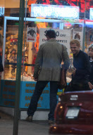 Gerard Butler Stopping to Look at Puppies