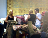 A Pregnant Malin Akerman Shops For Persian Rugs