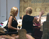 A Pregnant Malin Akerman Shops For Persian Rugs