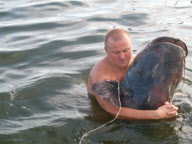Tomasz Wiesyk hatte Glück beim Fischen