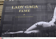 COPENHAGEN : Billboard with Lady gaga Fame parfum