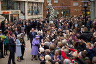 Britain's Queen Elizabeth II, center, sp..........