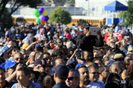 Endeavour parade to California Science Center